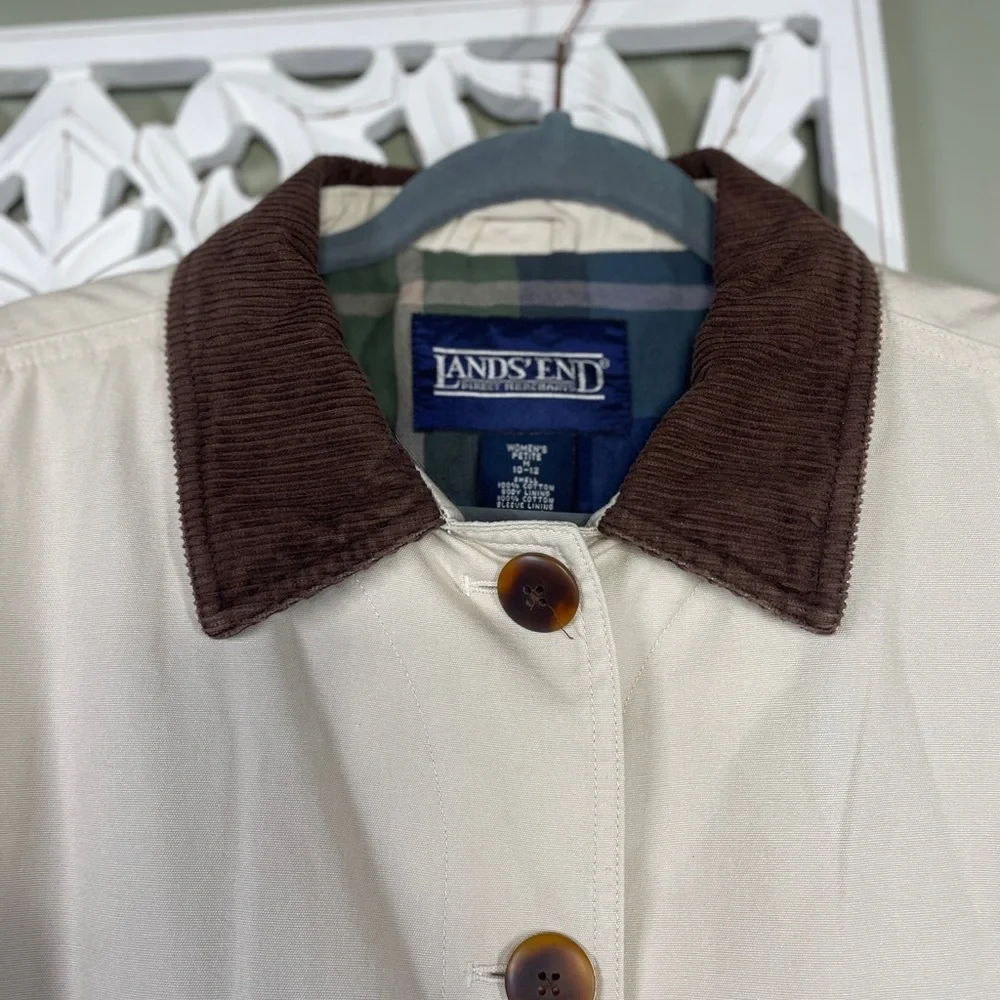 Vintage Lands' End Utility Barn Chore Coat Petite - Picture 7 of 10